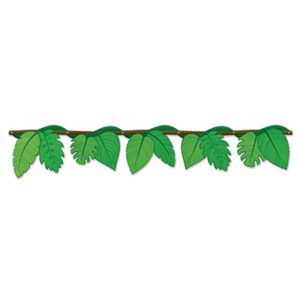 Party Central Club Pack of 12 Green Jungle Vine Jointed Streamer Party  Decors 4.5